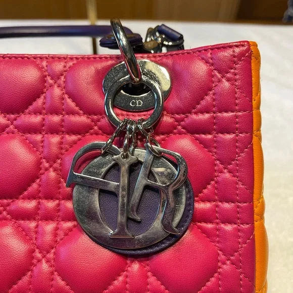 Dior Tri color Cannage Crossbody Satchel - Picture 6 of 13